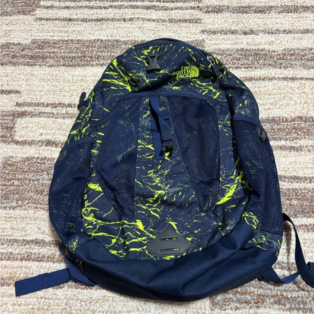 The North Face Boy’s Navy and Neon Backpack